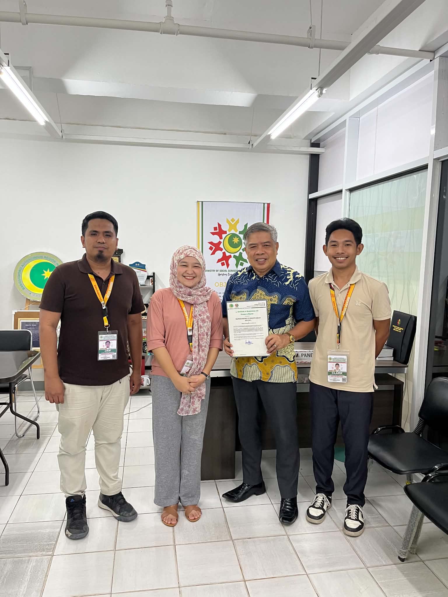 Bangsamoro Humanitarian Aid Organization Renews Registration and License to Operate